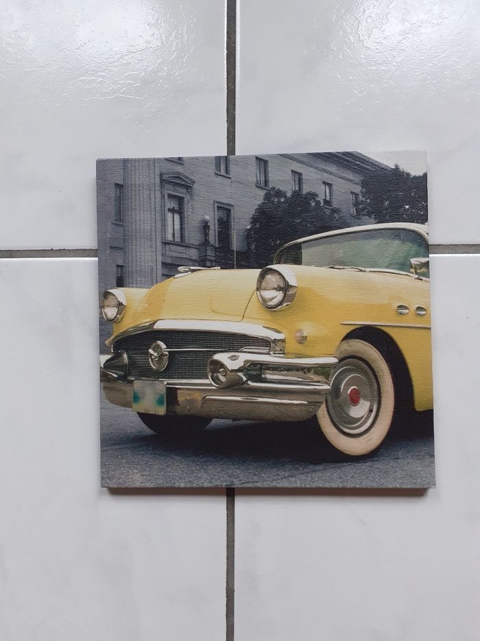 Cadre photo voiture jaune - photo numéro 2