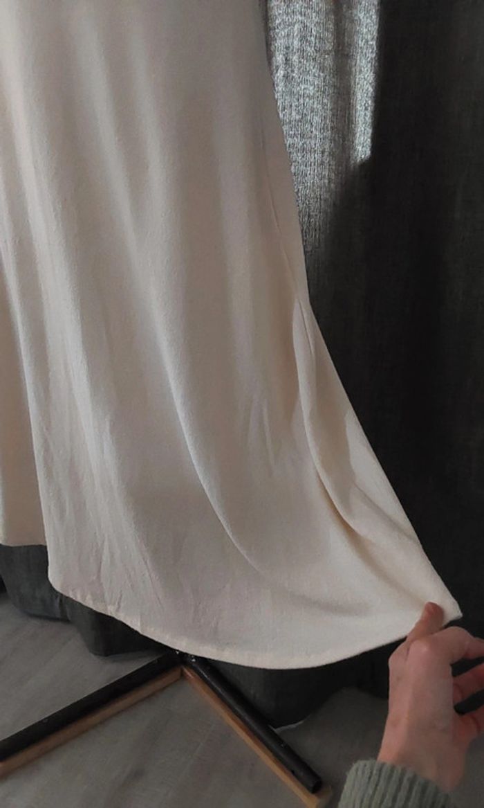 Robe longue sans manche crème Mango T 38 - photo numéro 3