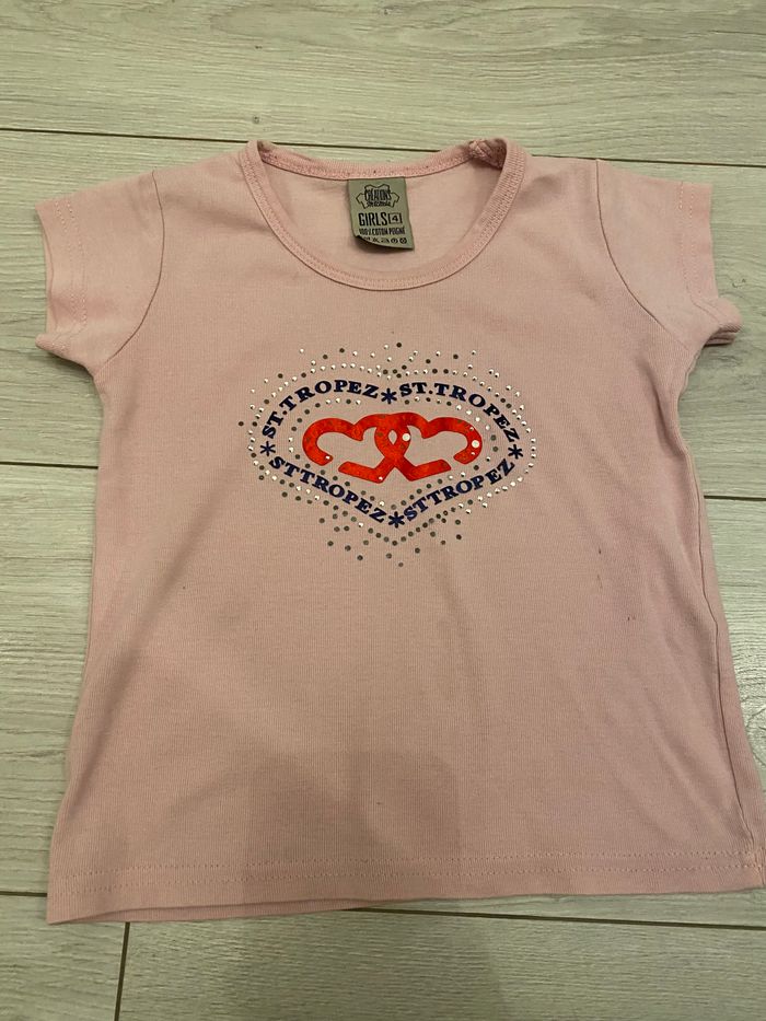T shirt rose St tropez