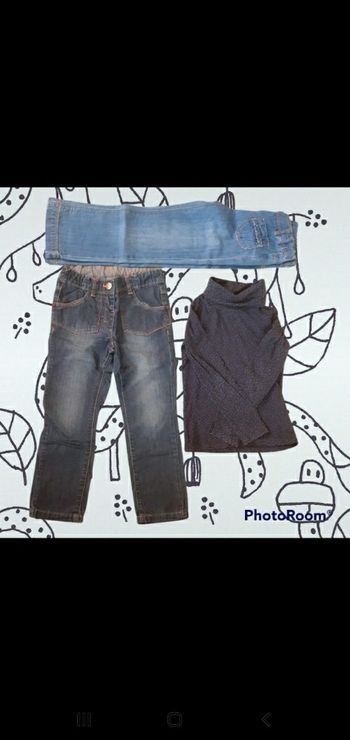 2 jeans 1 col roulé 🌹