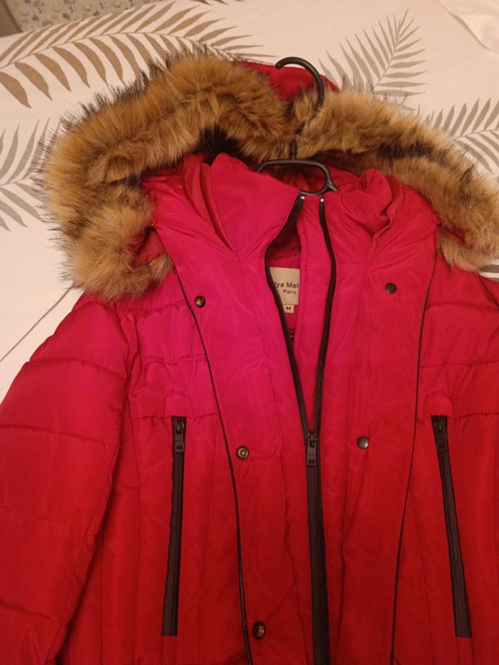 Manteau rouge femme - photo numéro 4