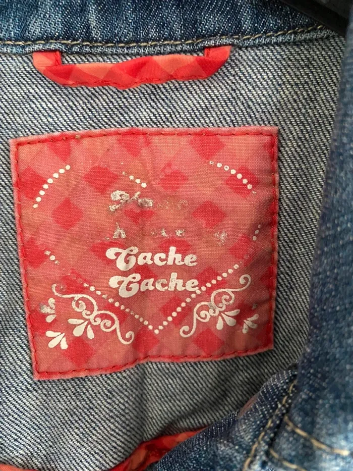 Veste en jeans cache cache bleu - photo numéro 9