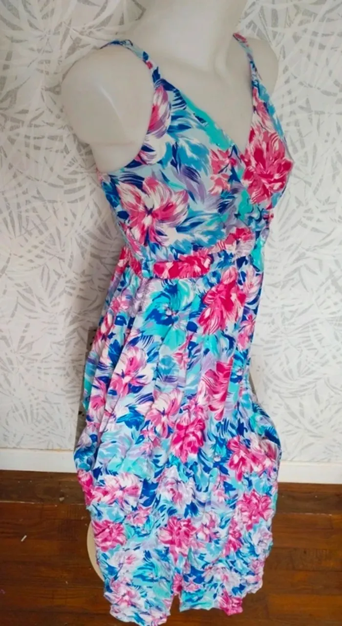Sublime robe longue d'été femme taille 40 42 L XL - photo numéro 6