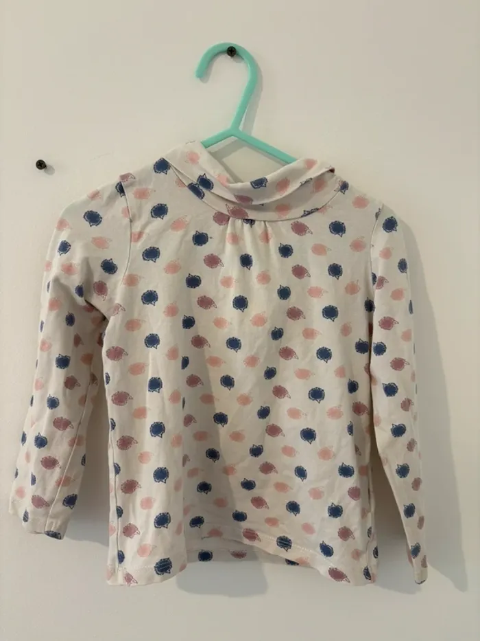 🧶 Pull à col roulé Pat & Ripaton - Taille 36 mois 🦔