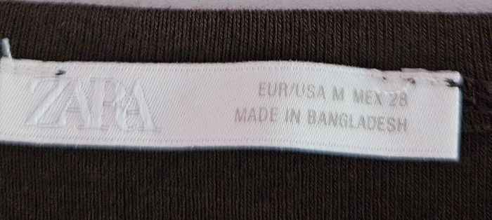 Top court marron foncé Zara M - photo numéro 2