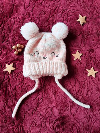 Bonnet bien chaud fille 12-18 mois