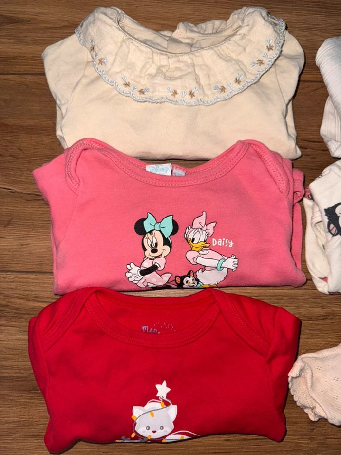 💐Lot de 6 bodies bébé fille taille 12 mois💐 - photo numéro 2