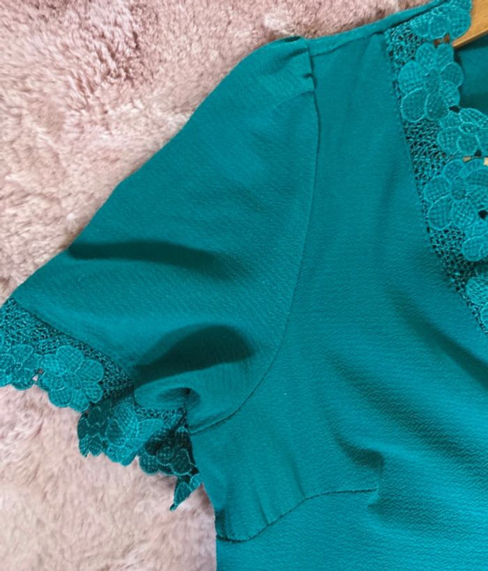 👚 Haut Naf Naf Taille XS – Vert Turquoise 💚 - photo numéro 3