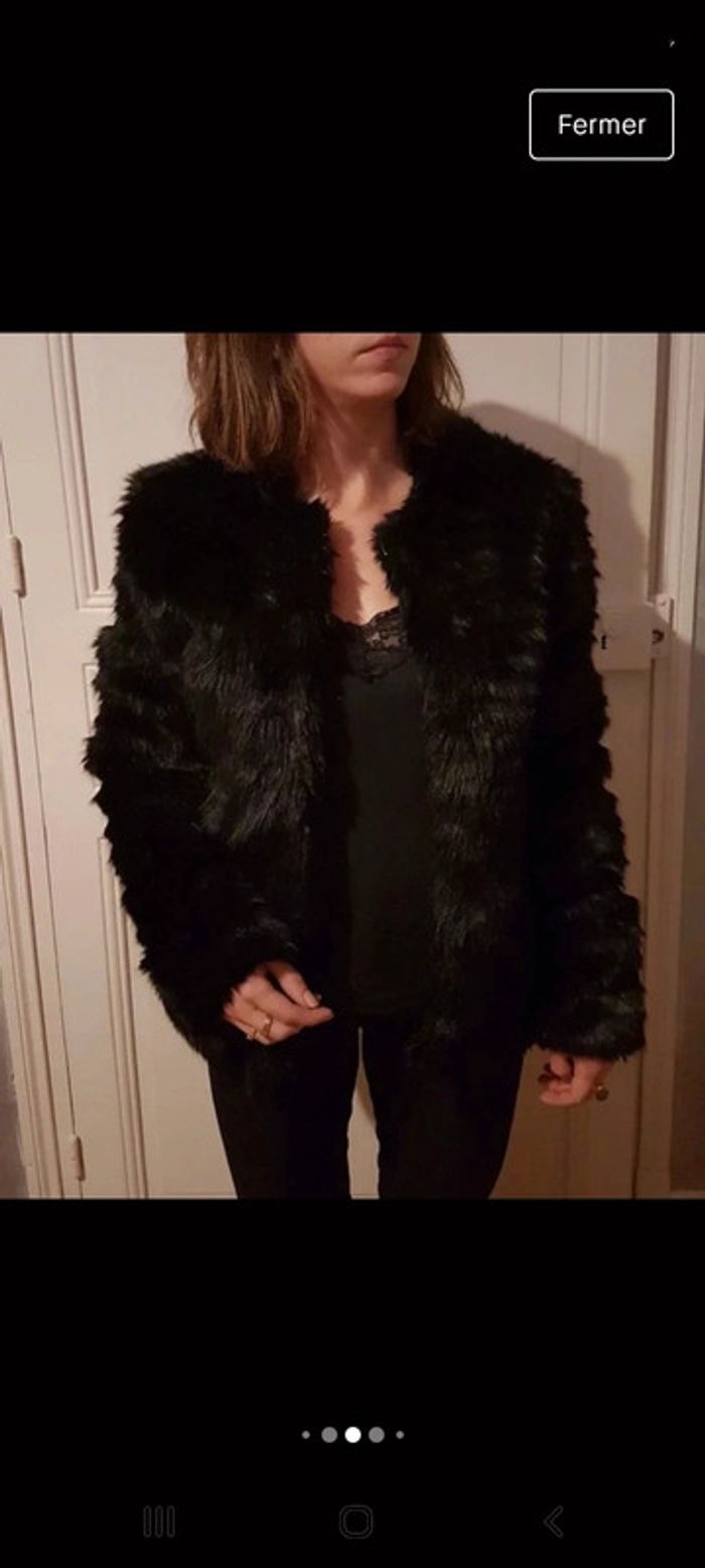 Veste en fausse fourrure Pimkie taille 36 - photo numéro 4
