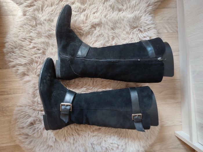 Bottes noires style cavalière - photo numéro 3