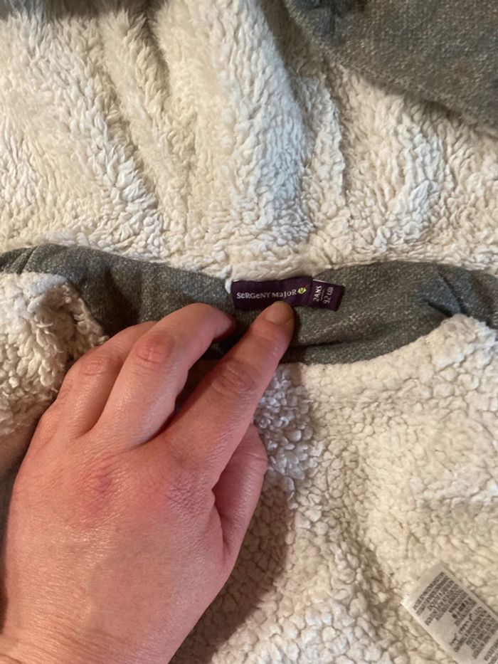 Veste à capuche doublée sherpa Sergent Major – 2 ans (92 cm) - photo numéro 7