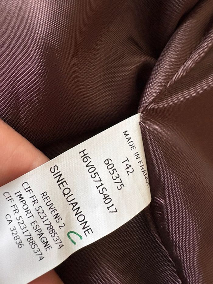 Très jolie veste courte Sinequanone T42 - photo numéro 5