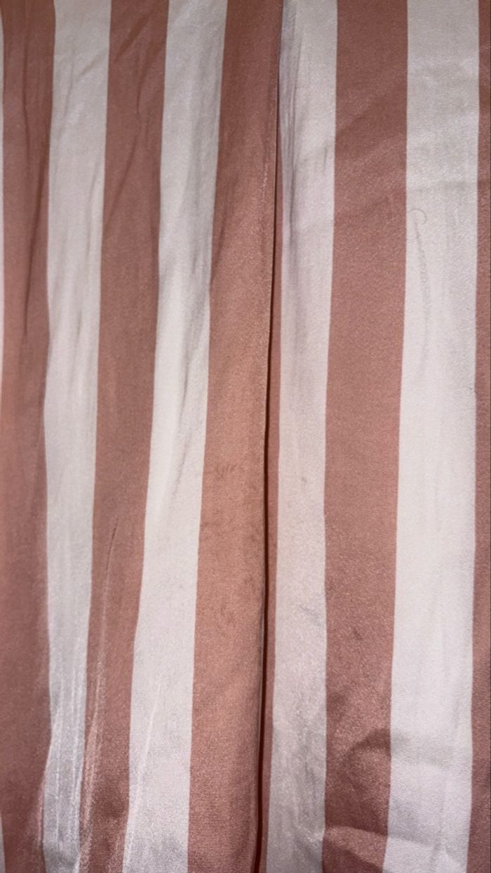 Blouse rose et blanche rayée femme XL - photo numéro 2