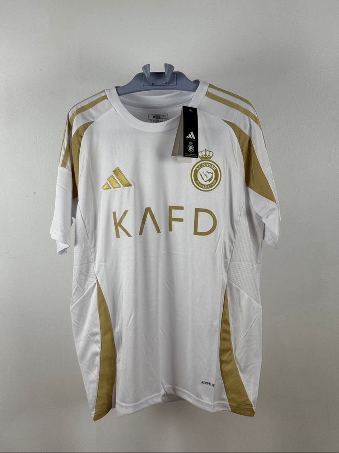 Maillot Al-Nassr Blanc & Or – Adidas – Taille M