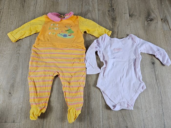 Lot 16 pièces vêtements bébé fille 9 mois mi saison printemps automne - photo numéro 8