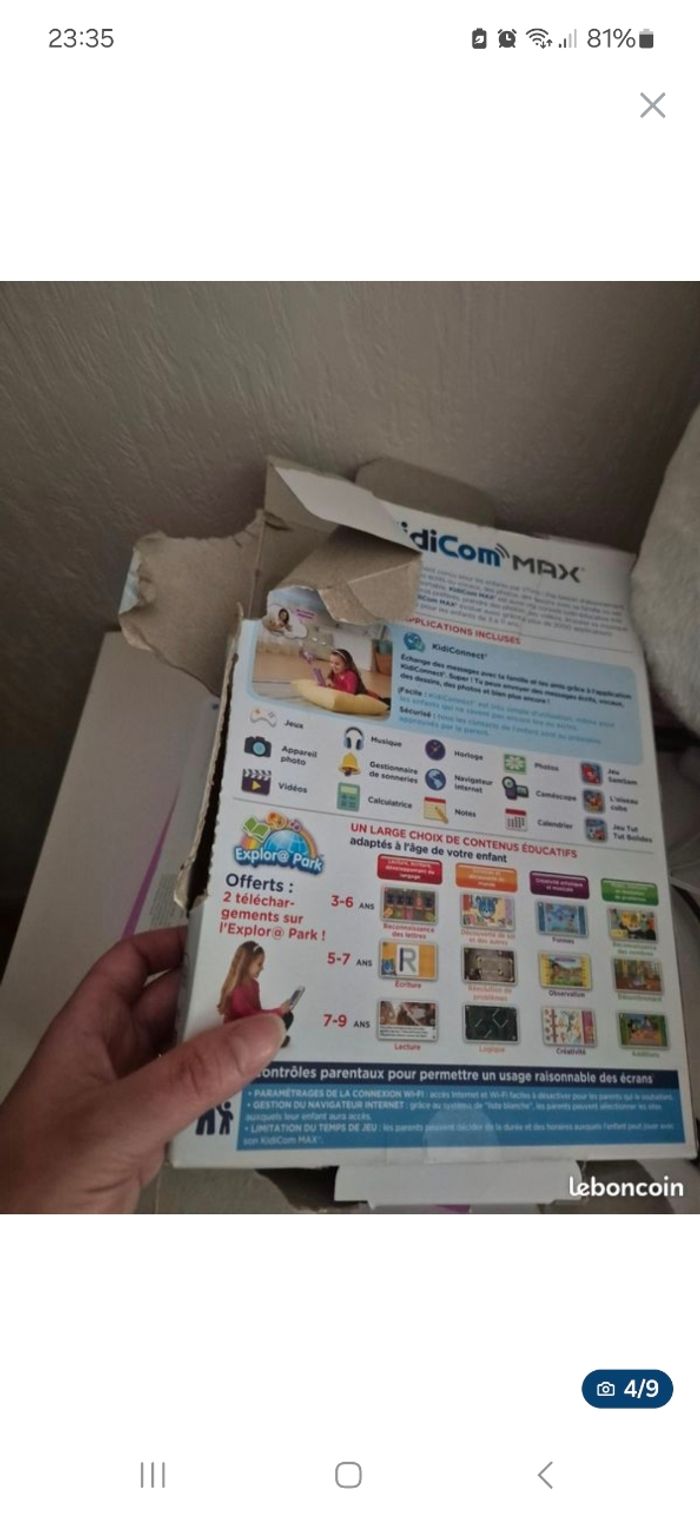 Tablette vtech kidicom max - photo numéro 4