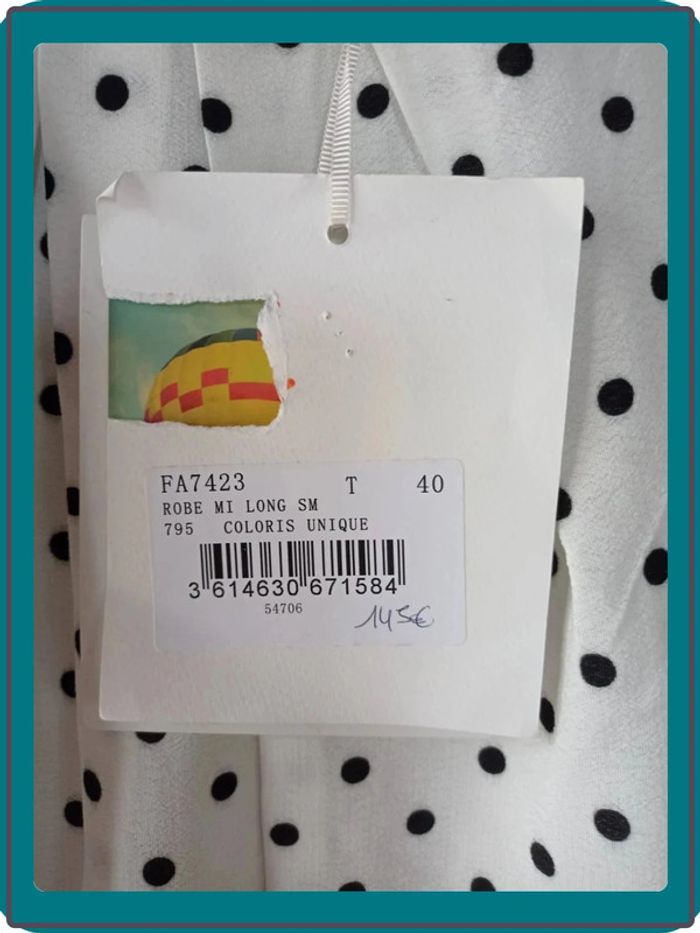 Robe à pois La Fée Maraboutée taille 40 - photo numéro 7