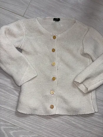 Gilet blanc en maille