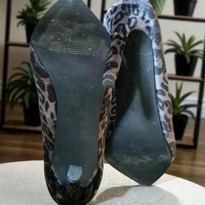Bottes a talons style léopard 🌹38 🌹 velours - photo numéro 4