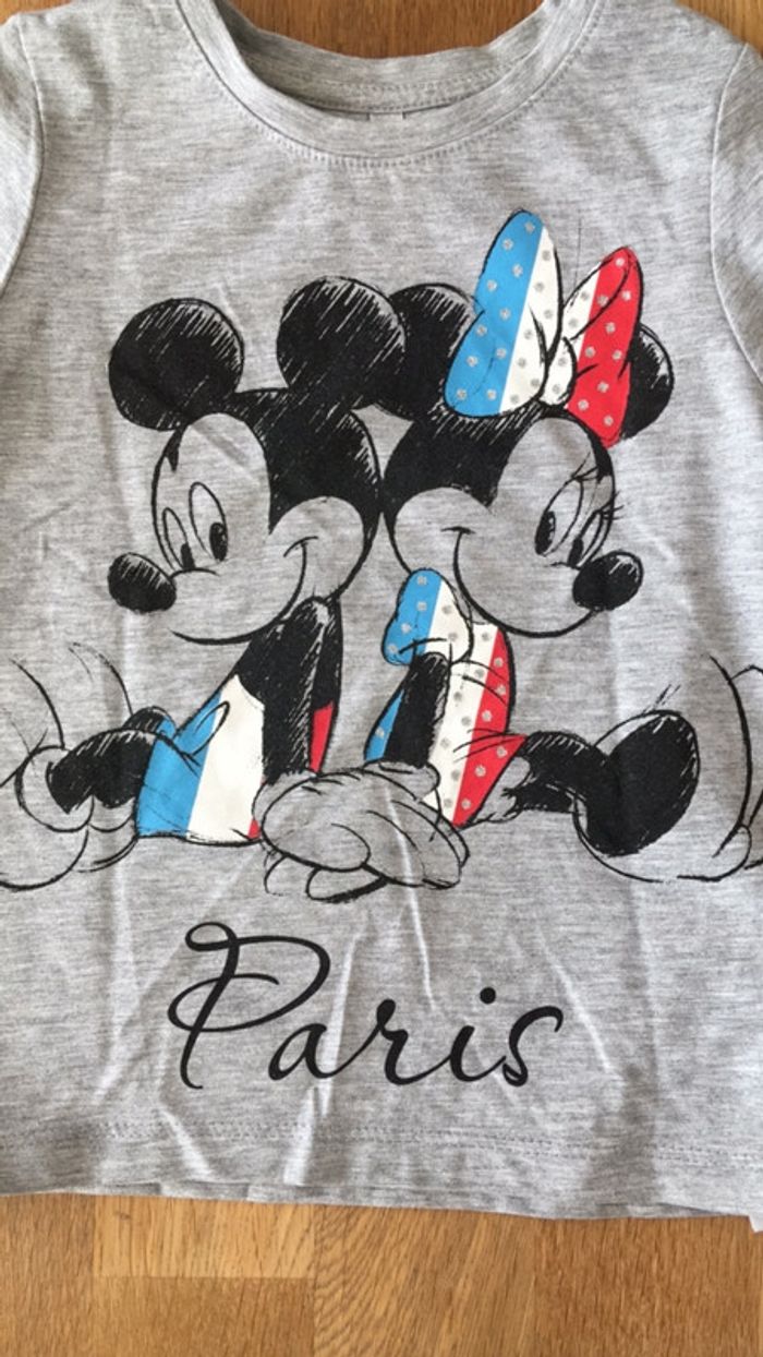 T-shirt Disney Mickey et Minnie Paris - photo numéro 2