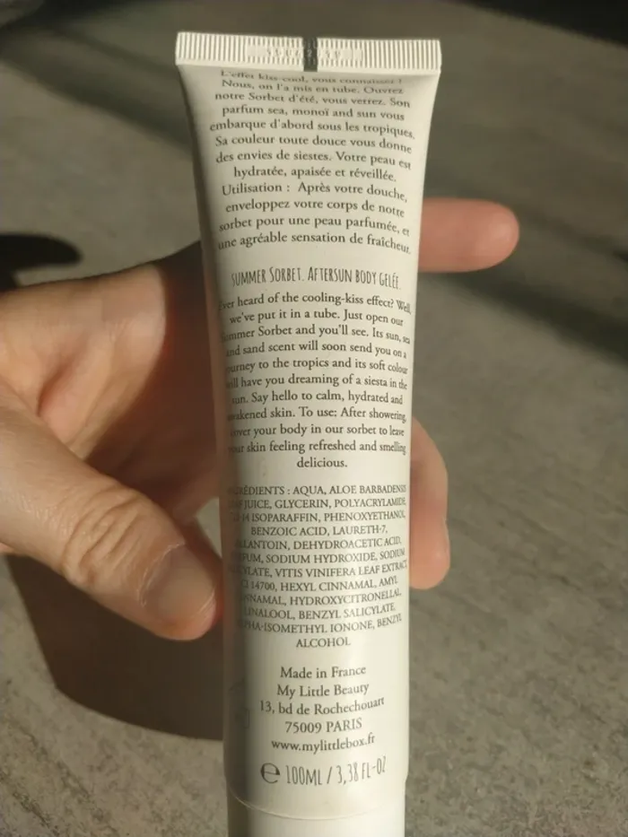 Sorbet d'été gelée après soleil my little beauty - photo numéro 5