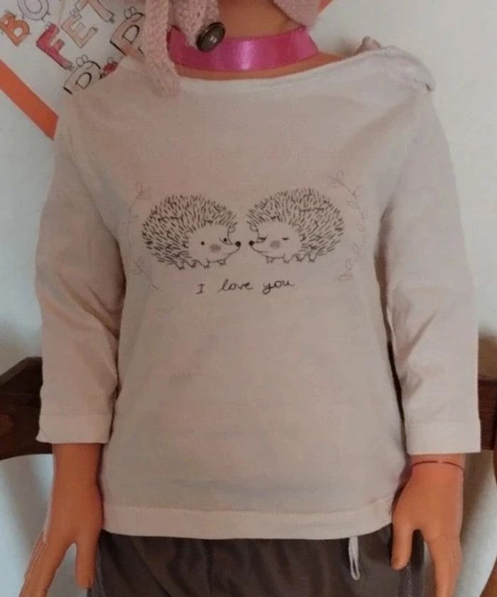Tee shirt motif hérisson - photo numéro 3