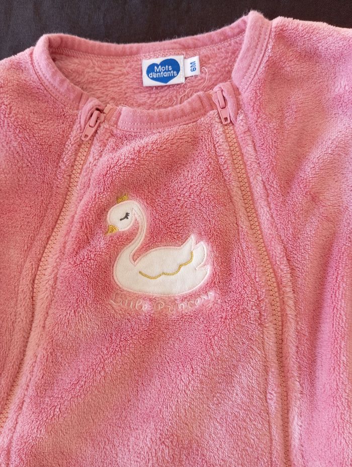 Pyjama fille polaire 6 mois - photo numéro 2