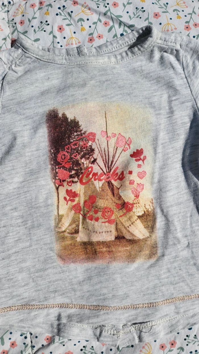 T-shirt gris Creeks - photo numéro 2