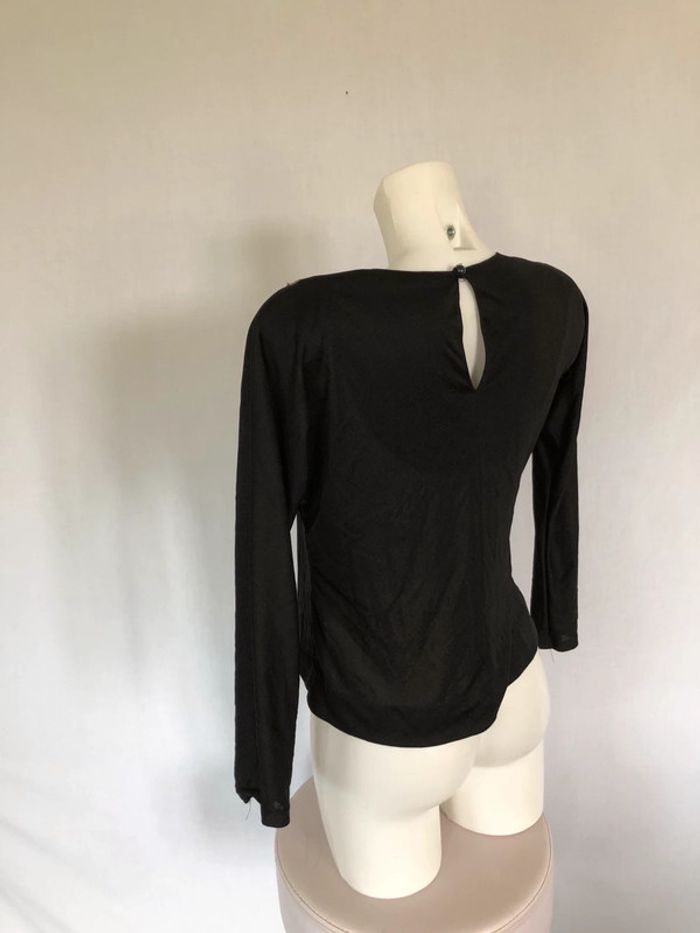 Haut noir vintage avec tigre taille 40 42 très bon état - photo numéro 6