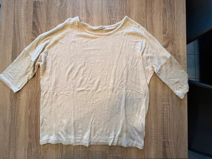T-shirt épais beige