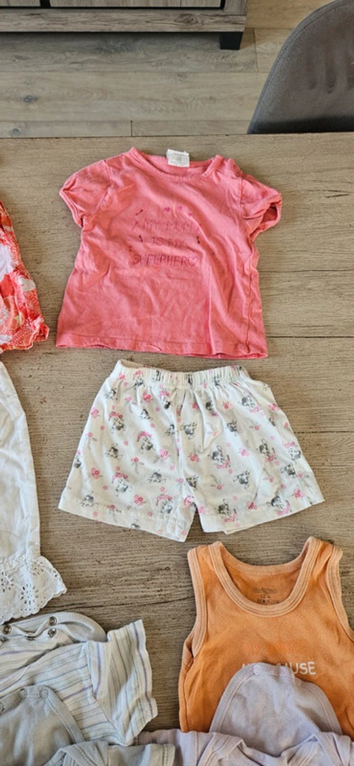 Lot de 38 vêtements fille printemps/été en 12 mois, très bon etat - photo numéro 6