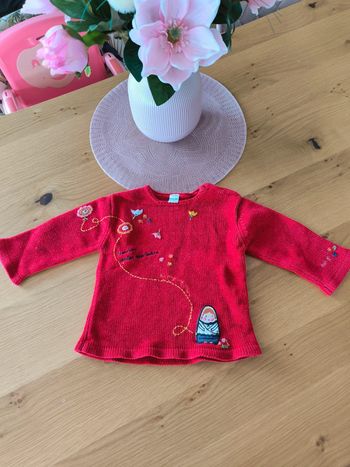Pull rouge taille 2 ans