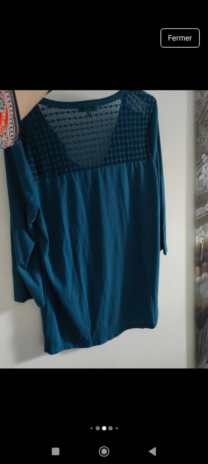 T-shirt ou haut neuf La Halle femme taille M - photo numéro 4
