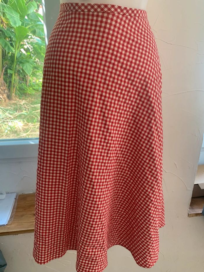 jupe vintage vichy Mina.B made i 🇫🇷 taille 40 - photo numéro 2
