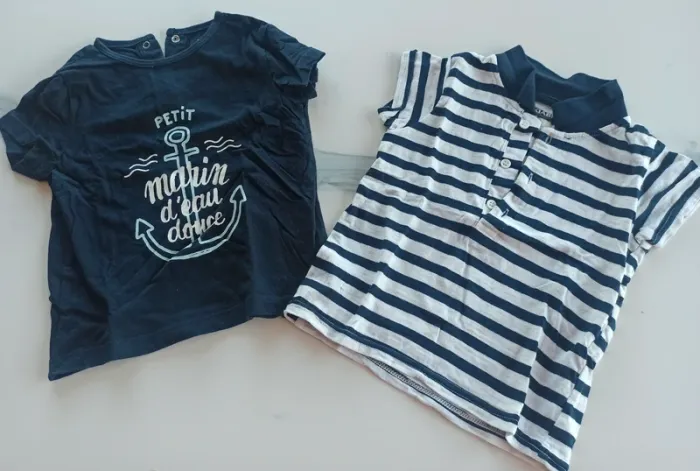 Lot de 2 t shirt 18 mois Kiabi