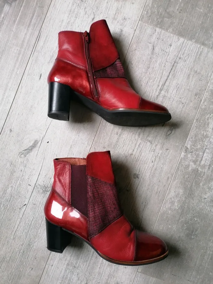 Bottines à talons tout cuir hispanitas 39 - photo numéro 2