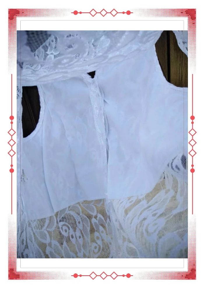 Chemisier dentelle blanc - photo numéro 5