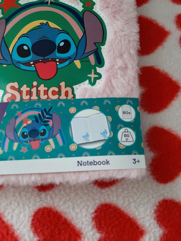 Livre cahier en peluche stitch - photo numéro 2