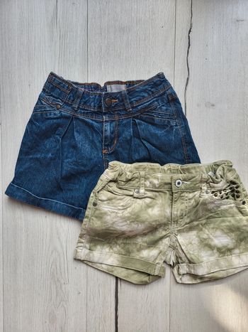 Lot de 2 shorts bermudas fille 10ans okaidi united colors of benetton
