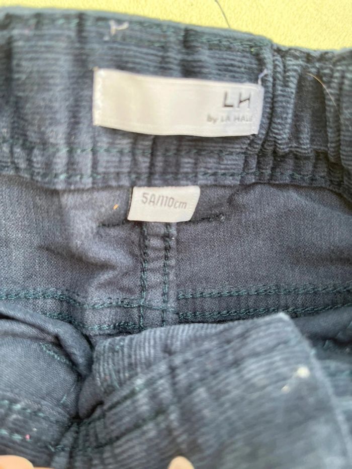 Pantalon velours bleu taille 5 ans - photo numéro 3