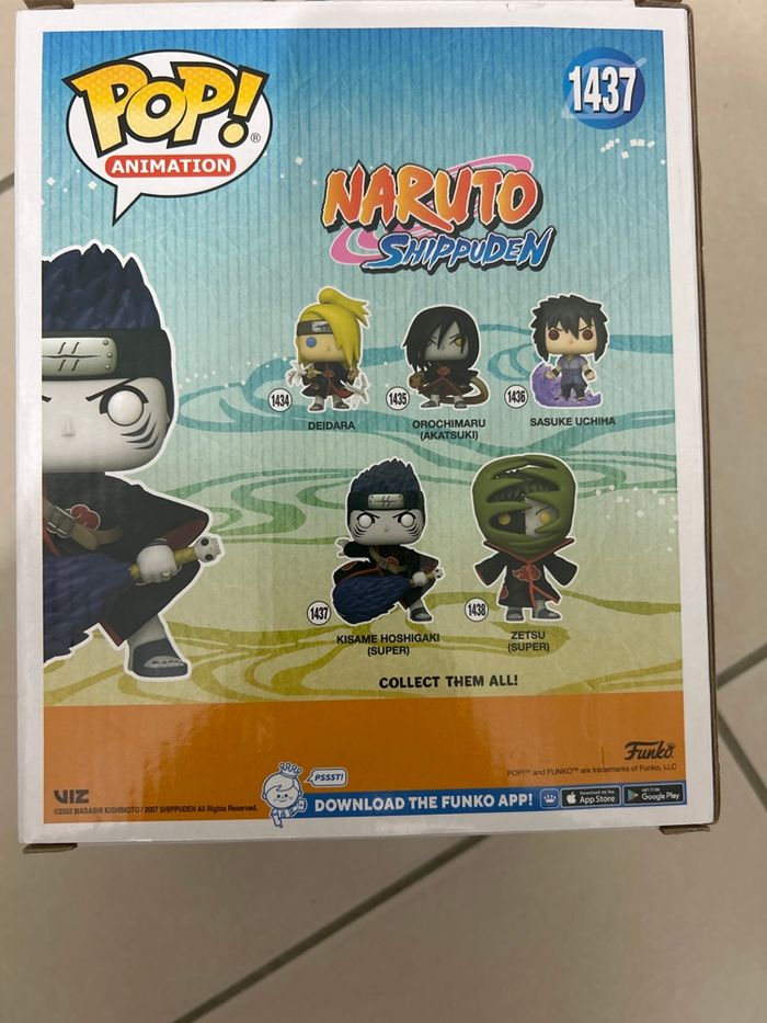 Figurine Funk Pop  Kisame Hoshigaki Naruto Shippuden  Figure Pop Animation 1437 neuf et scellé - photo numéro 4