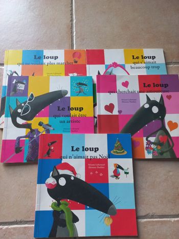 Lot 5 livres auzou le loup