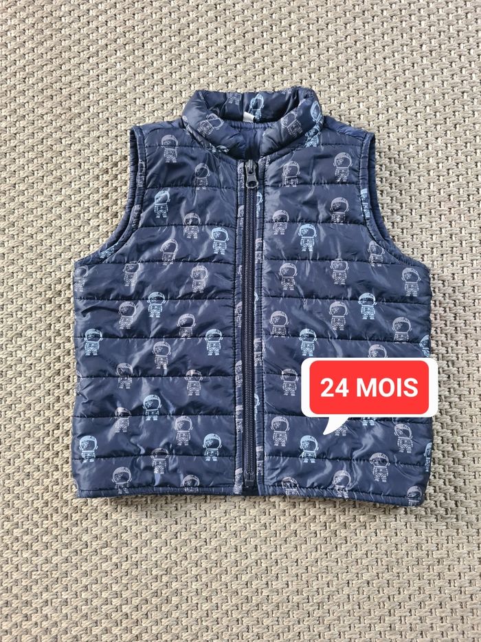 Doudoune sans manche "cosmonaute" - 24 mois