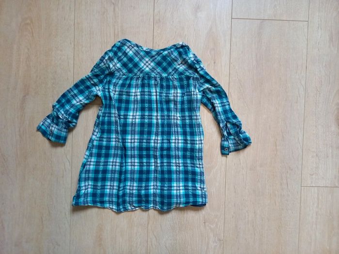 Tunique bleue à carreaux - photo numéro 2