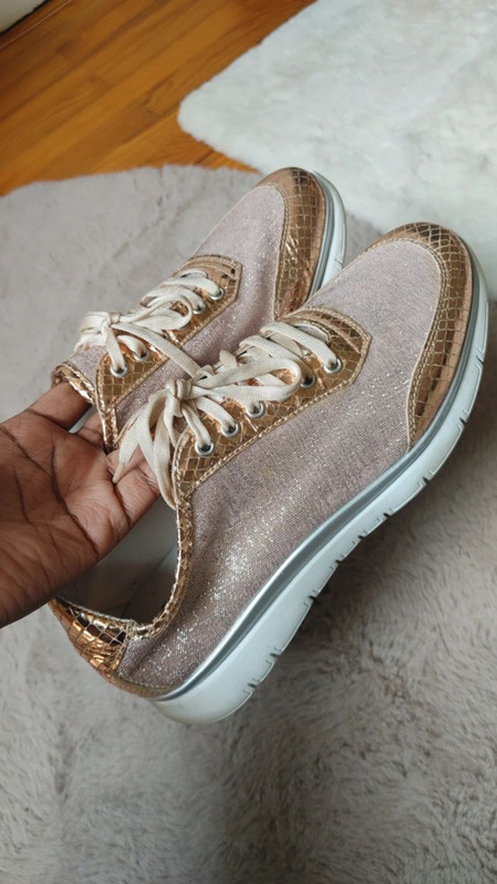 Basket été légère en cuir et mesh - photo numéro 19