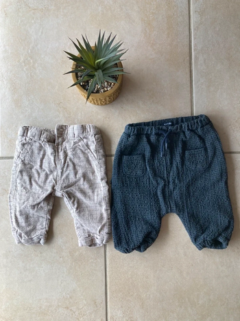 Lot de 2 pantalons garçon taille 3 mois
