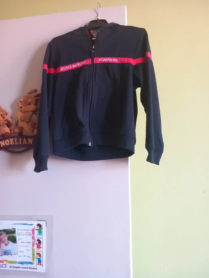 Veste de jogging jeune sapeur pompier 8ans