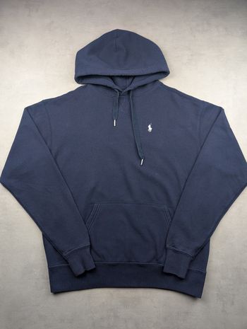 Hoodie Ralph Lauren Sweat à Capuche | Taille S | Bleu Marine logo Blanc