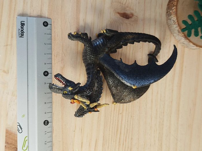 Bullyland Dragon noir argenté Figurine animal imaginaire - photo numéro 5