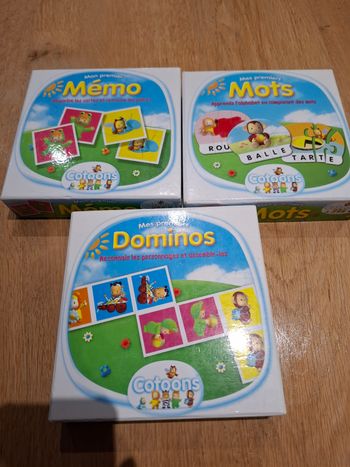 Lot de 3 jeux d apprentissage